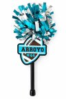 Personalized Football Spirit Pom Pom | Custom Player Name & Number Cheer Stick | Team Spirit Wand | Football Mom Gift